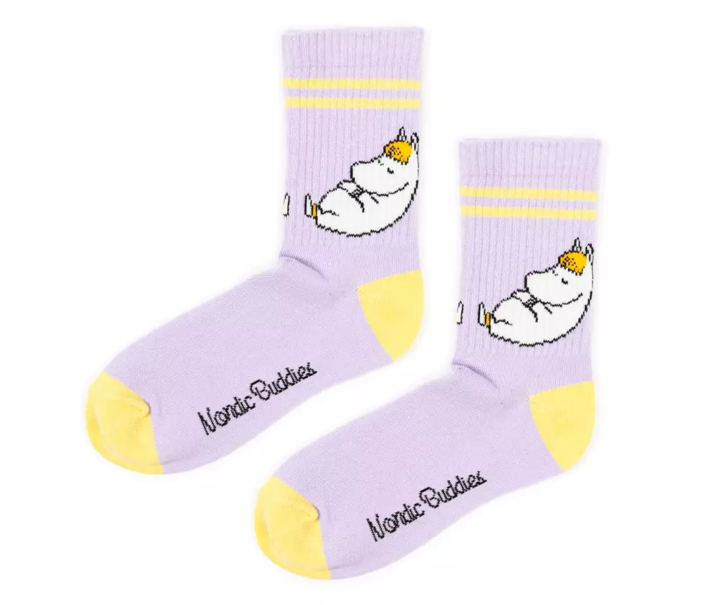 Moomin Retro Strømper Moomin Lilla, 6430049841335, MOOMIN23P, Accessories, Strømper, Moomin, Oy Bisly LTD, Retro Socks Ladies