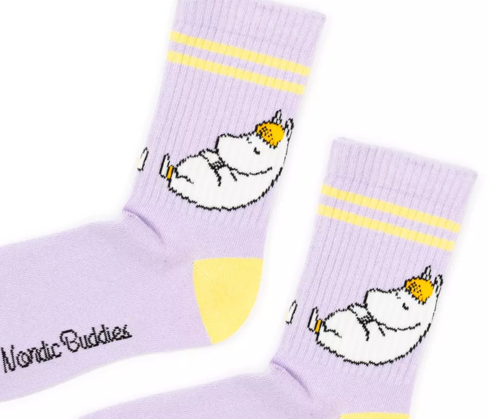 Moomin Retro Strømper Moomin Lilla, 6430049841335, MOOMIN23P, Accessories, Strømper, Moomin, Oy Bisly LTD, Retro Socks Ladies