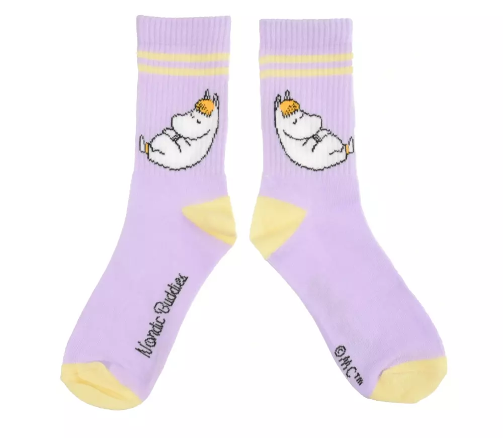 Moomin Retro Strømper Moomin Lilla, 6430049841335, MOOMIN23P, Accessories, Strømper, Moomin, Oy Bisly LTD, Retro Socks Ladies