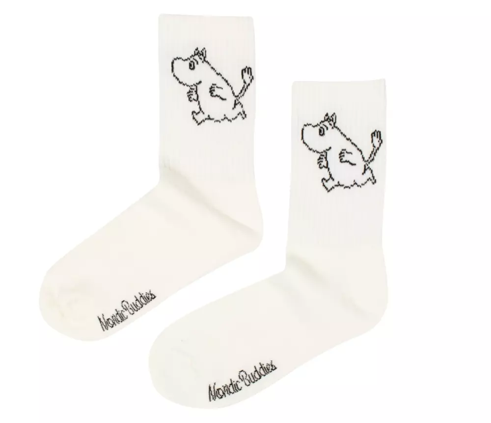 Moomin Retrosokker Moomin Hvit