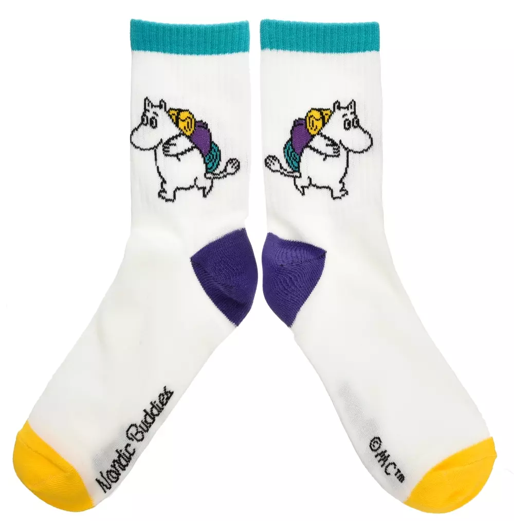 Moomin Retro Strømper Moomin Multi, 6430079180718, MOOMIN29A, Accessories, Strømper, Moomin, Oy Bisly LTD, Retro Socks Ladies