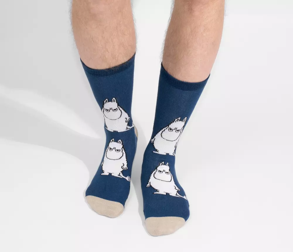 Moomin Strømper Moomin Navy, 6430079181296, MOOMIN29T, Accessories, Strømper, Moomin, Oy Bisly LTD, Socks Men