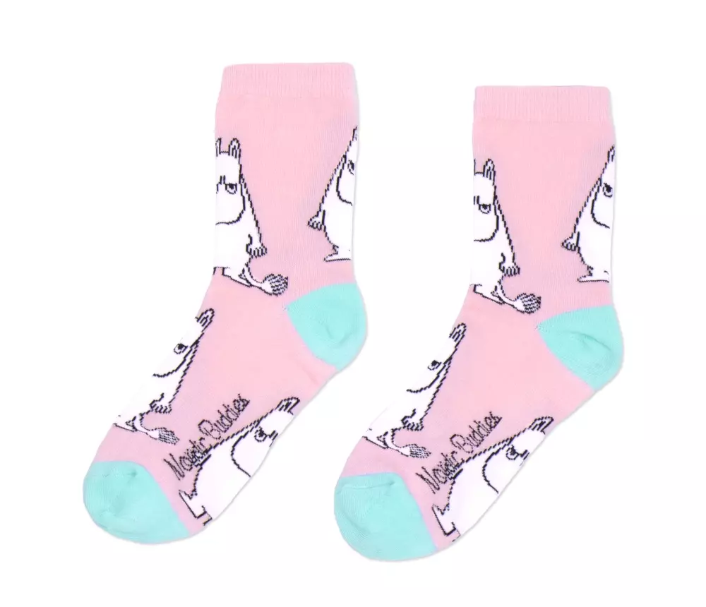 Moomin Strømper Moomin Rosa, 6430079181340, MOOMIN29Z, Accessories, Strømper, Moomin, Oy Bisly LTD, Socks Ladies