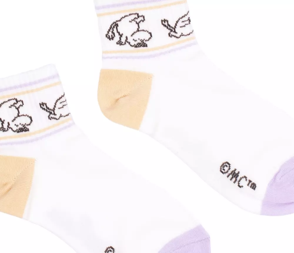 Moomin Retro Ankelstrømper Moomin Hvit, 6430079187830, MOOMIN34A, Accessories, Strømper, Moomin, Oy Bisly LTD, Ankle Socks Retro Ladies