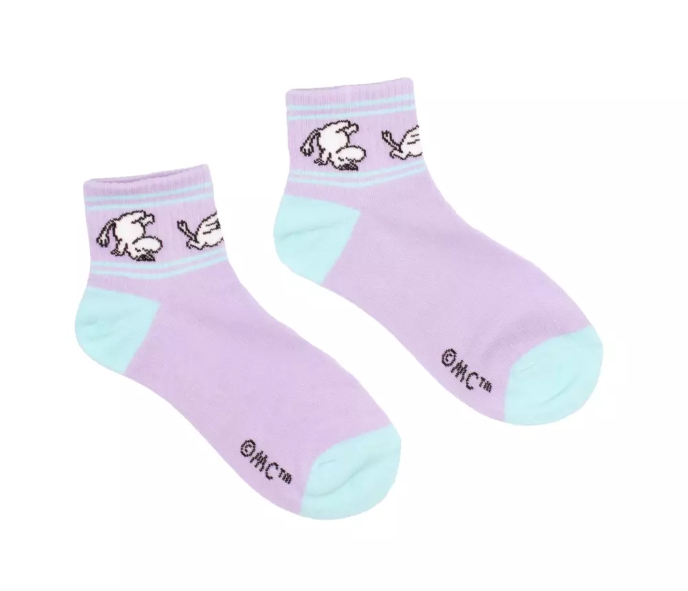 Moomin Retro Ankelstrømper Moomin Lilla, 6430079187908, MOOMIN34H, Accessories, Strømper, Moomin, Oy Bisly LTD, Ankle Socks Retro Ladies