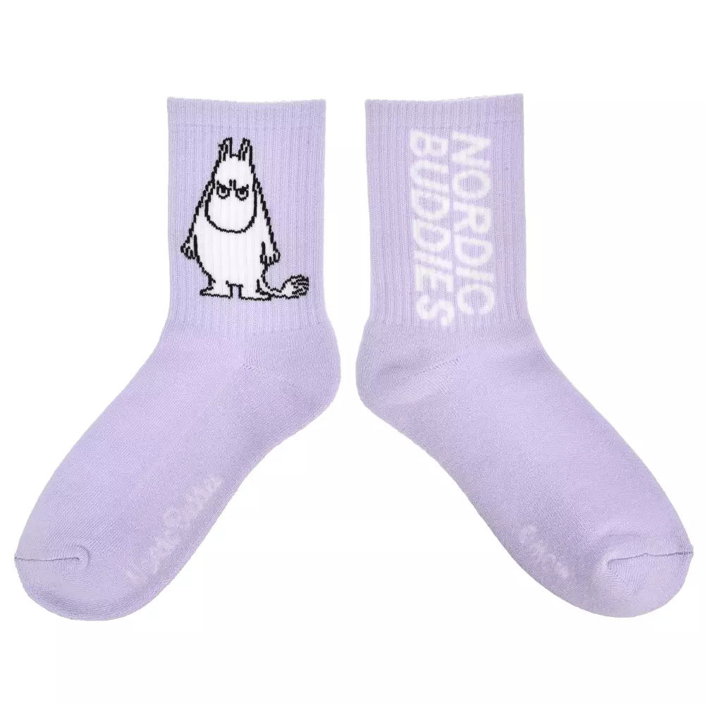 Moomin Retro Strømper Moomin Lilac, 0714770417035, MOOMIN35D, Accessories, Strømper, Moomin, Oy Bisly LTD, Retro Socks Ladies