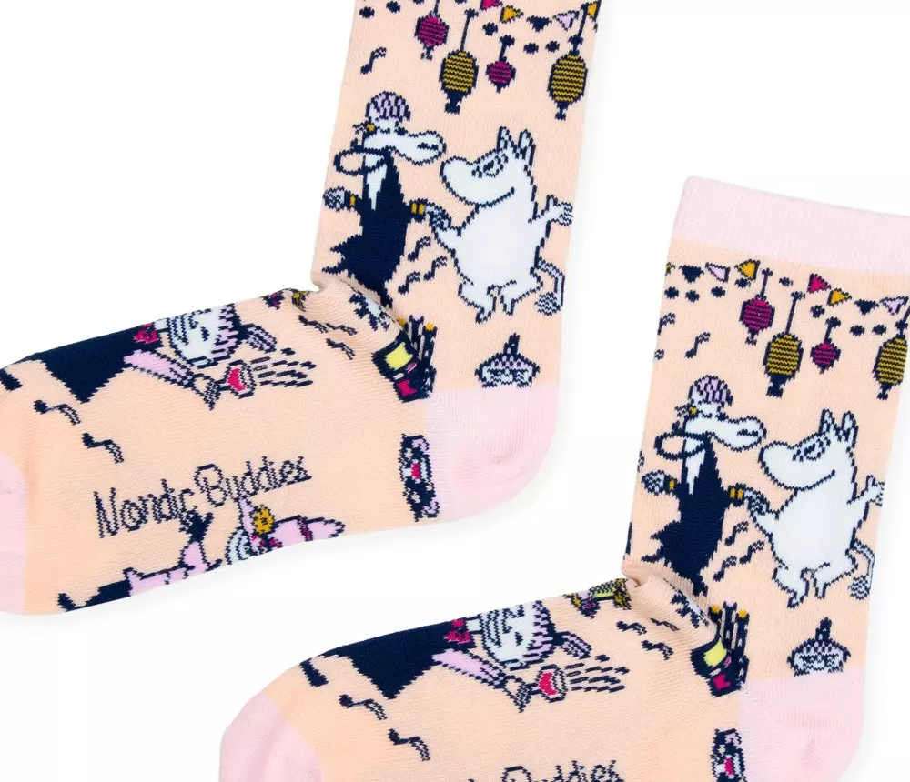 Moomin Strømper Moomin Peach, 0714770418308, MOOMIN36E, Accessories, Strømper, Moomin, Oy Bisly LTD, Socks Ladies