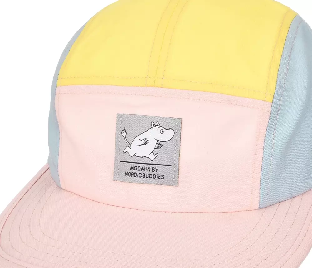 Moomin 5-Panel Cap Retro Rosa, 0714770423098, MOOMIN89M, Accessories, Caps & Luer, Moomin, Oy Bisly LTD, 5-Panel Cap Retro ADULT