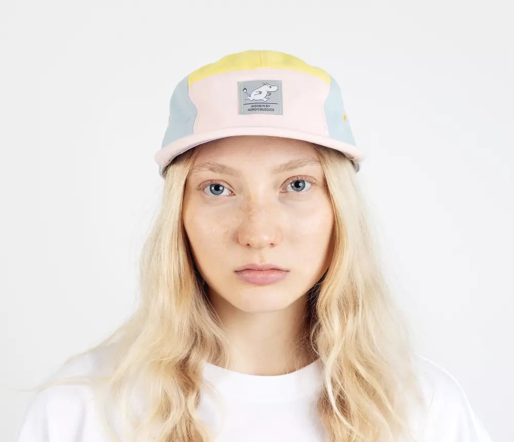 Moomin 5-Panel Cap Retro Rosa, 0714770423098, MOOMIN89M, Accessories, Caps & Luer, Moomin, Oy Bisly LTD, 5-Panel Cap Retro ADULT