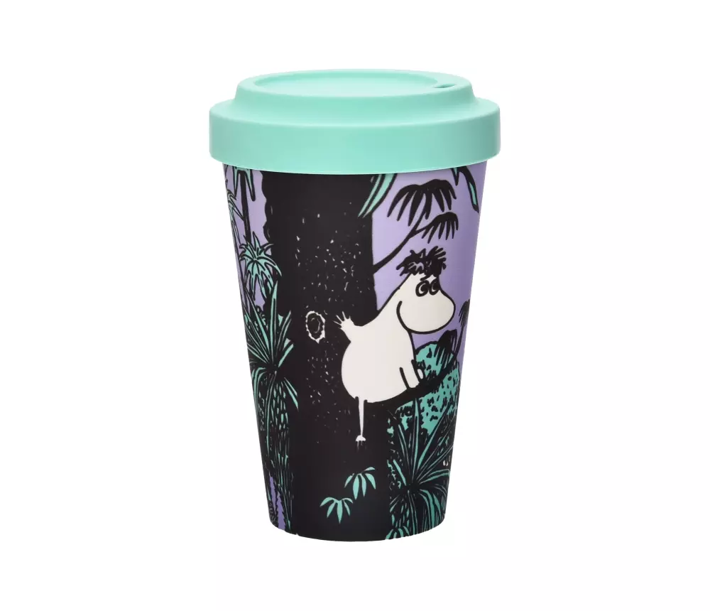 Moomin To Go Kopp - Jungle, 0714770418384, MOOMIN99I, Kjøkken, Krus og Skåler, Moomin, Oy Bisly LTD, Biodegradeable take away mug