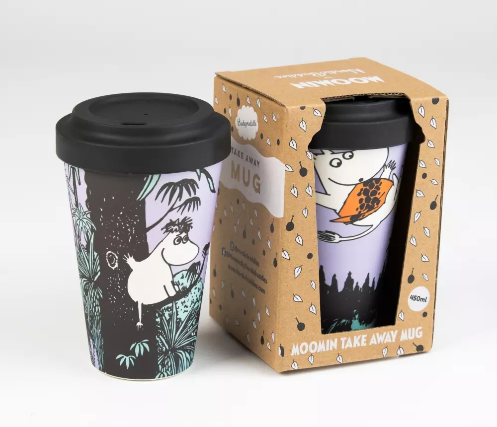 Moomin To Go Kopp - Jungle, 0714770418384, MOOMIN99I, Kjøkken, Krus og Skåler, Moomin, Oy Bisly LTD, Biodegradeable take away mug