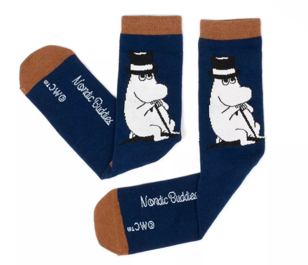 Moomin Strømper Moominpappa Navy, 6430079180688, MPAPPA23I, Accessories, Strømper, Moomin, Oy Bisly LTD, Socks Men