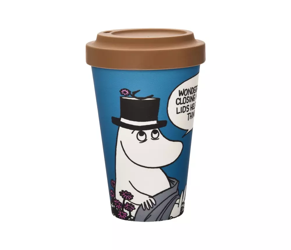 Moomin To Go Kopp - Relaxing, 0714770418322, MPAPPA99C, Kjøkken, Krus og Skåler, Moomin, Oy Bisly LTD, Biodegradeable take away mug