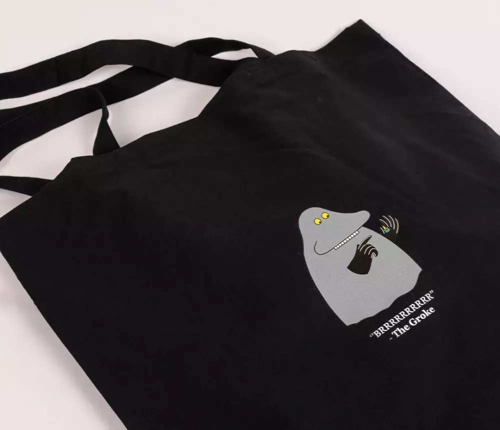 Moomin Tote Bag - Hufsa Svart, 6430079182736, MUR2A, Accessories, Vesker, Moomin, Oy Bisly LTD, Tote Bag