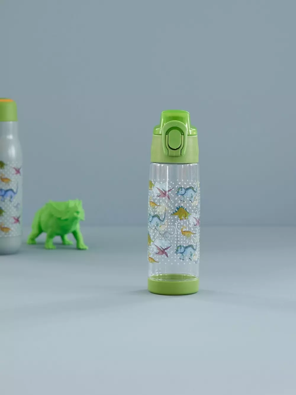 Drikkeflaske Dino, 5708315249453, PLBOT-NDIN, Kjøkken, Drikkeflasker, Rice, Plastic Kids Drinking Bottle with New Dino Print - 500 ml