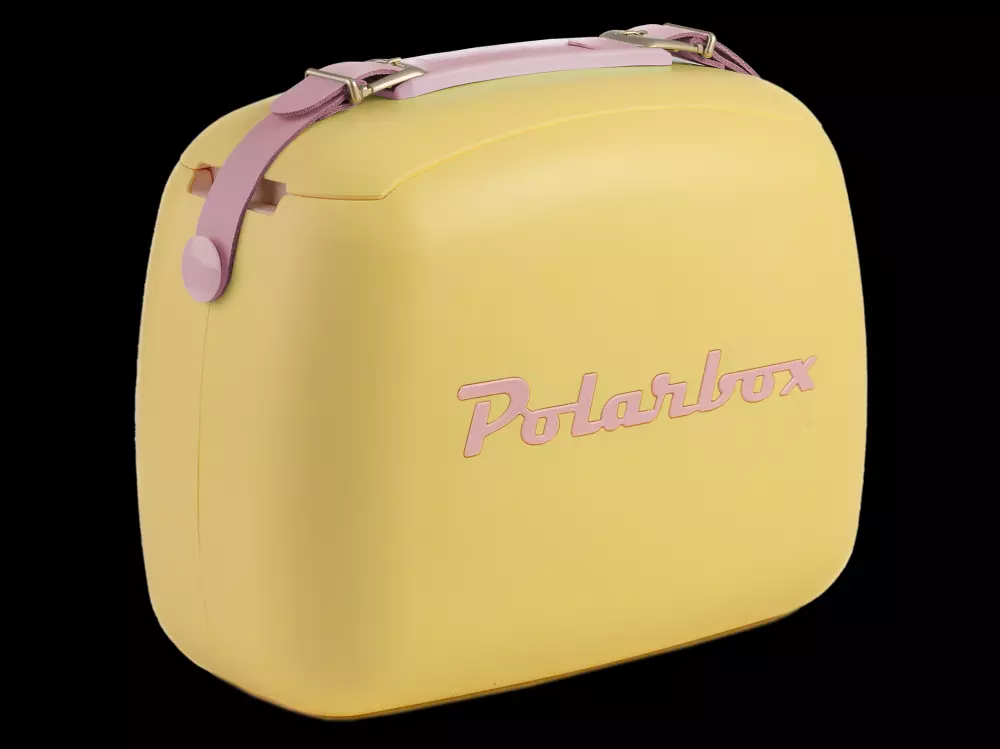 Polarbox Yellow Pop 6L, 8436582993508, REPO9350, Uterom og Fritid, Kjølebokser, Polarbox, Only Design, Amarilla - POP - Rosa (Gul med rosa text)