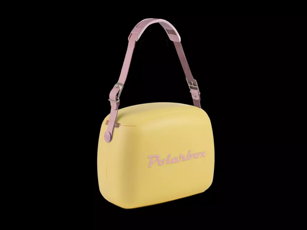 Polarbox Yellow Pop 6L, 8436582993508, REPO9350, Uterom og Fritid, Kjølebokser, Polarbox, Only Design, Amarilla - POP - Rosa (Gul med rosa text)