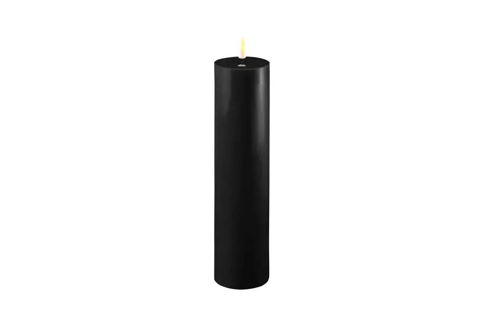 Deluxe Kubbelys Sort D5 H20, 0745125239071, RF-0016, Interiør, Lys, Deluxe Homeart, Real Flame Black