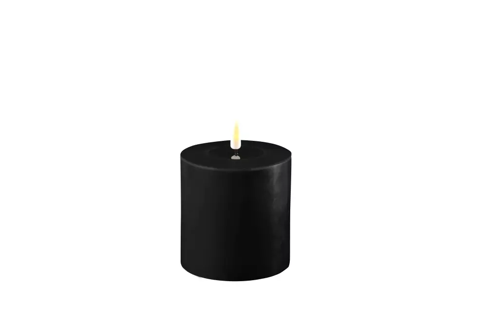 Deluxe Kubbelys Sort D10 H10, 0745125239125, RF-0021, Interiør, Lys, Deluxe Homeart, Real Flame Black