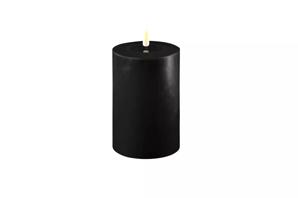 Deluxe Kubbelys Sort D10 H15, 0745125239132, RF-0022, Interiør, Lys, Deluxe Homeart, Real Flame Black