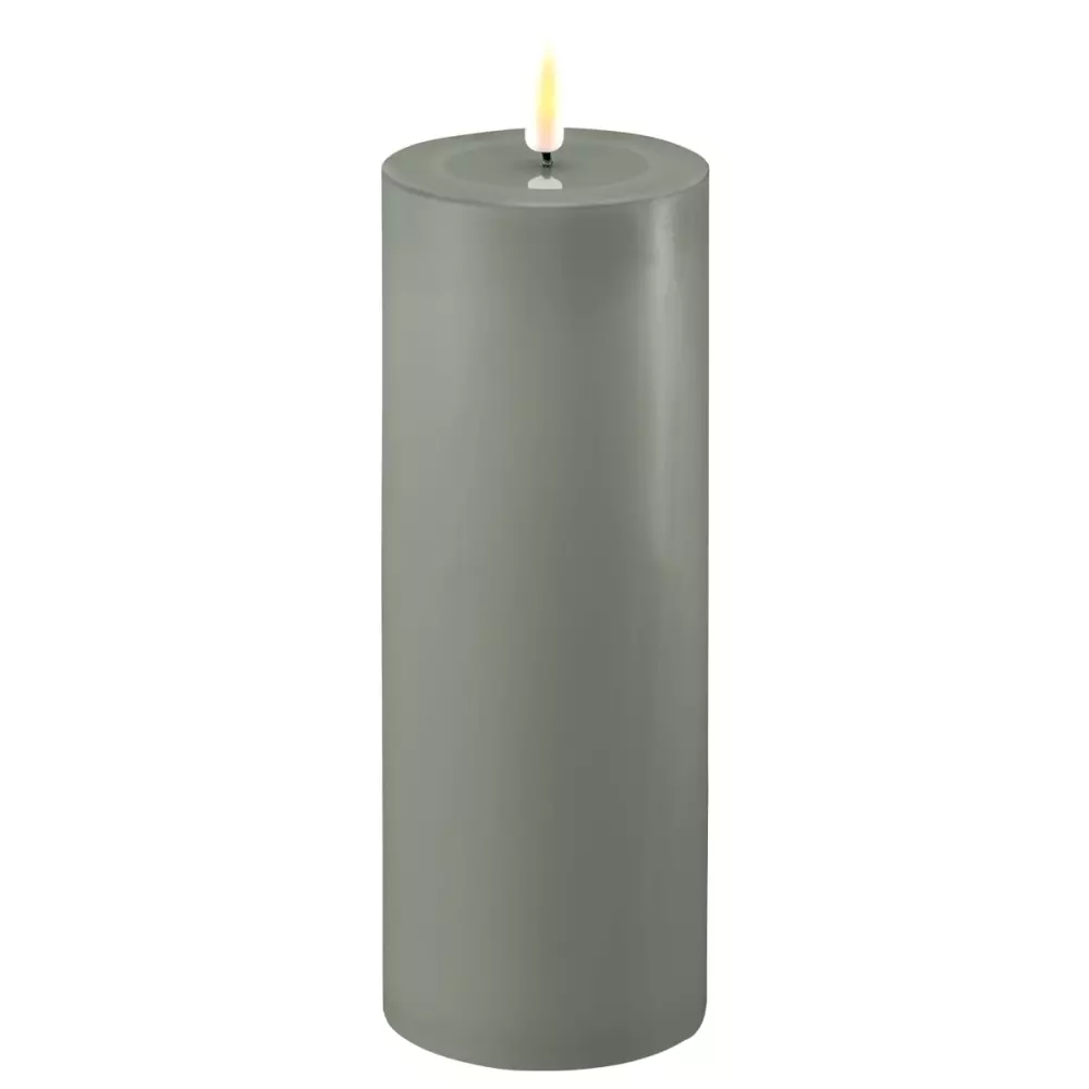 Deluxe Kubbelys Salvie D7 H20, 5744001243626, RF-0312, Interiør, Lys, Deluxe Homeart, Real Flame Salvie Green