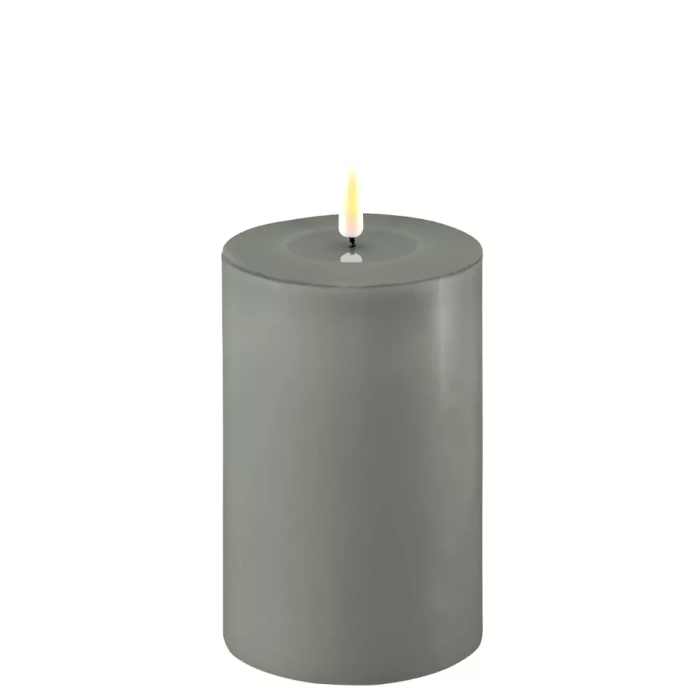 Deluxe Kubbelys Salvie D10 H15, 5744001243640, RF-0314, Interiør, Lys, Deluxe Homeart, Real Flame Salvie Green