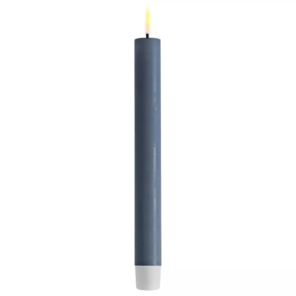 Deluxe Kronelys Isblå 24cm 2pk, 5744001243817, RF-0331, Interiør, Lys, Deluxe Homeart, Real Flame Dinner Candle 2 pcs (24 cm) Ice Blue