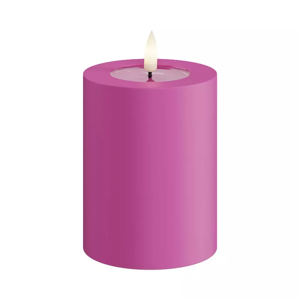 Deluxe Outdoor Magenta D7 H10, 5744001247624, RF-UL-0114, Interiør, Lys, Deluxe Homeart, Magenta Udendørs Bloklys 7,5 * 10 cm