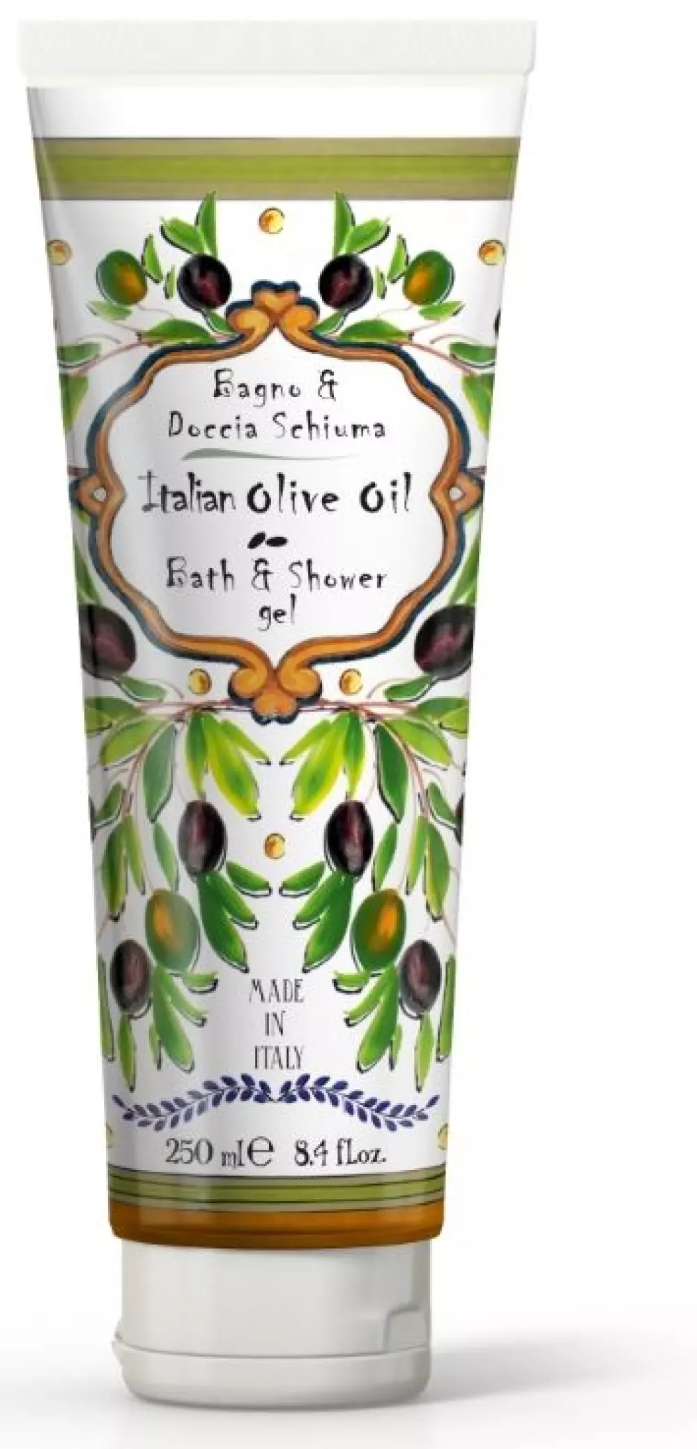 Dusj- Og Badegele - Italian Olive Oil, 8008860033475, RM3347, Baderom, Dusj, Rudy Profumi, Terrigeno, Bath & Shower Cream