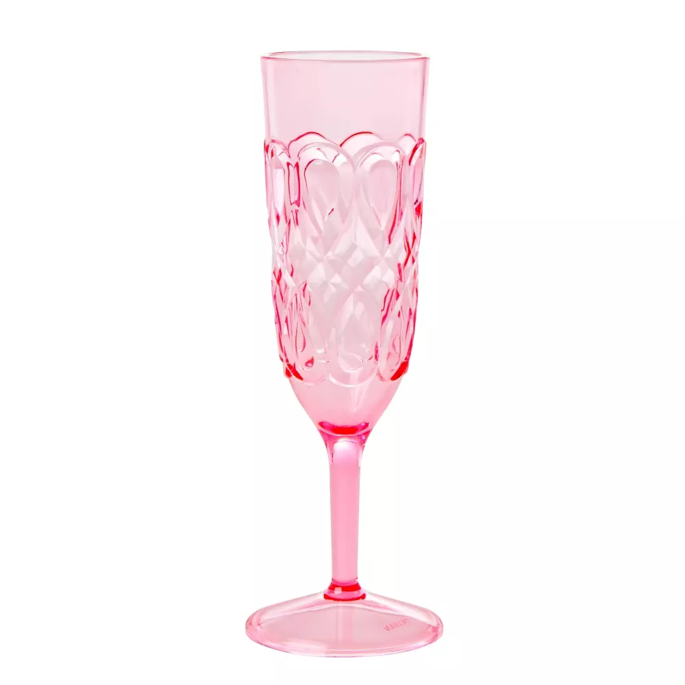 Champagneglass Akryl Rosa, 5708315182958, SCHG-SWI, Kjøkken, Glass, Rice, Acrylic Champagne Glass - Pink