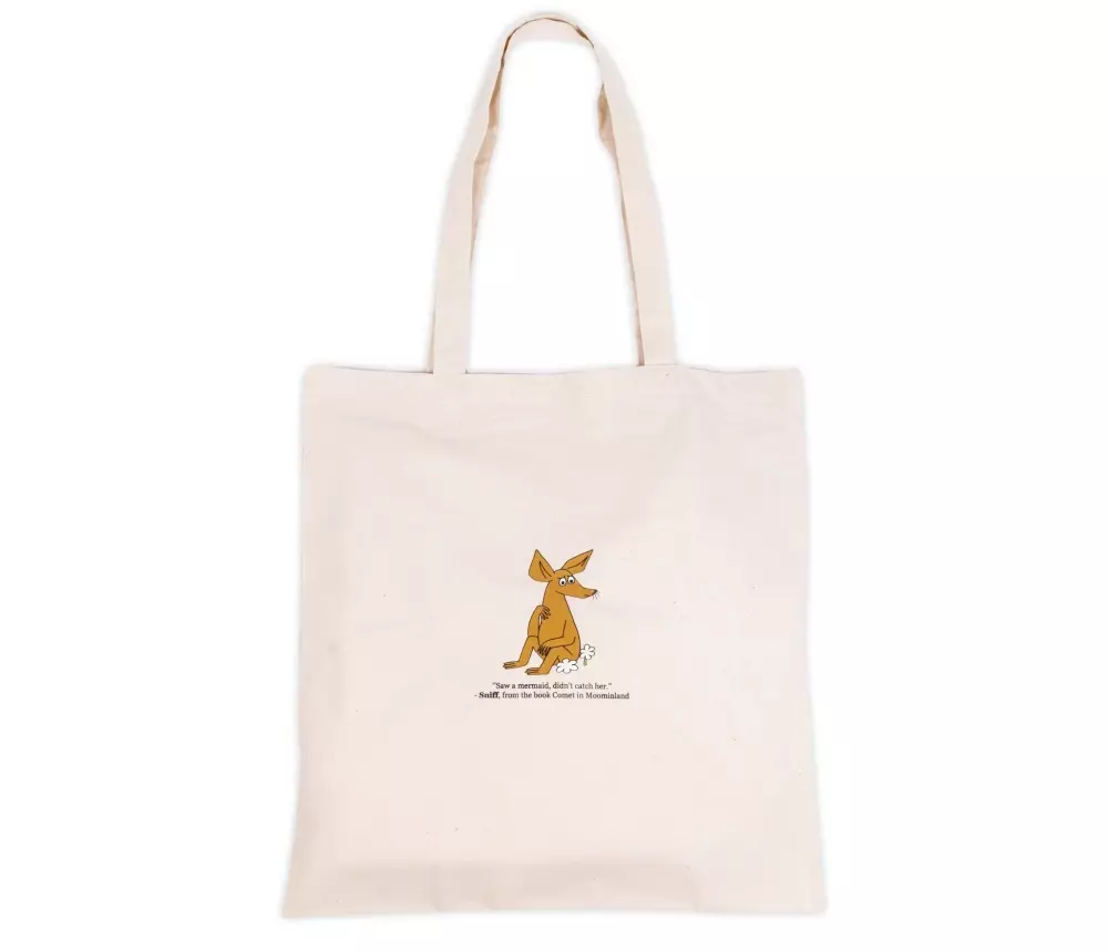 Moomin Tote - Bag Sniff Hvit, 6430079182743, SNIFF2A, Accessories, Vesker, Moomin, Oy Bisly LTD, Tote Bag