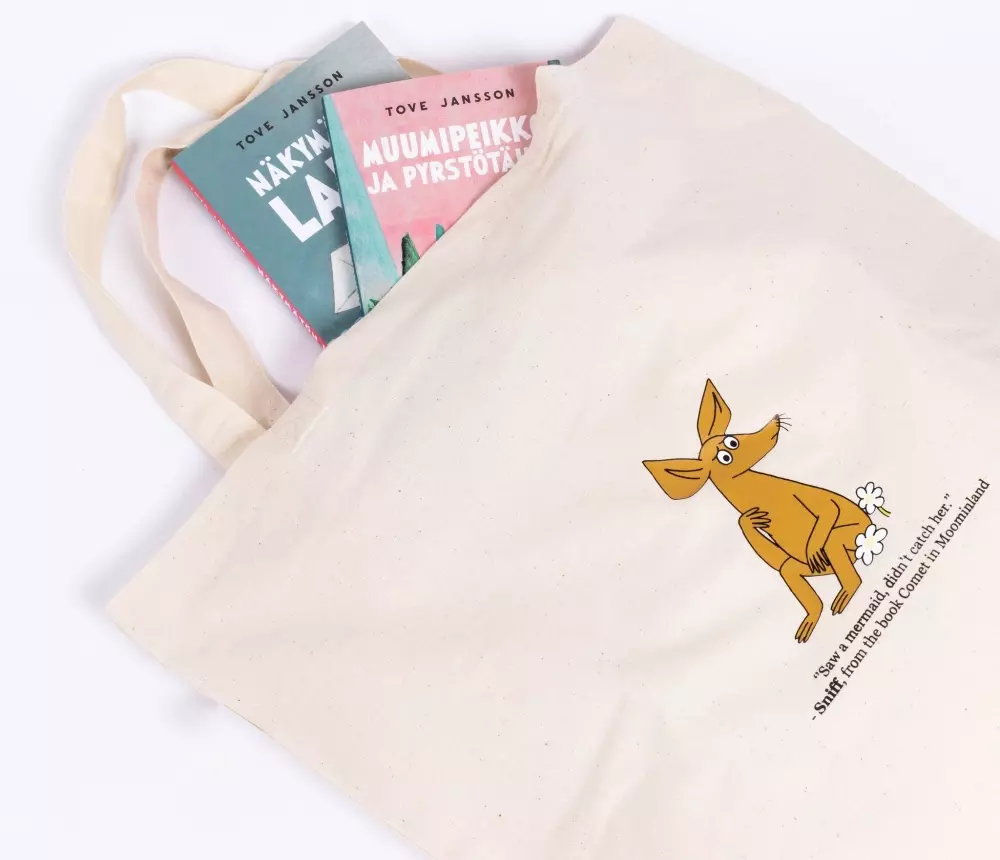 Moomin Tote - Bag Sniff Hvit, 6430079182743, SNIFF2A, Accessories, Vesker, Moomin, Oy Bisly LTD, Tote Bag