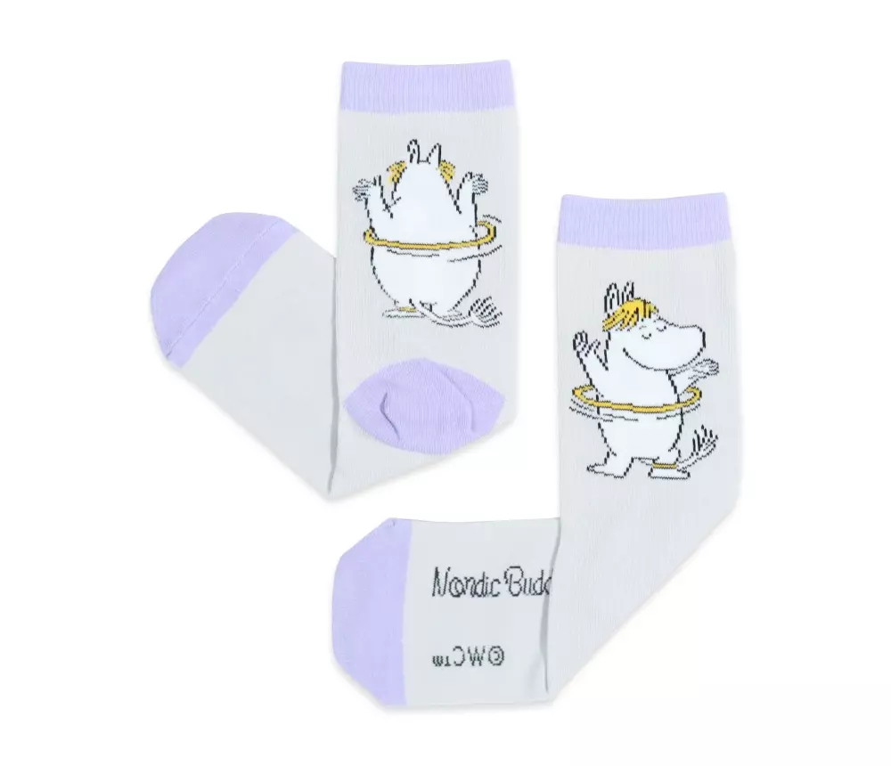 Moomin Strømper Snorkfrøken Grå, 6430079189667, SNORM23L, Accessories, Strømper, Moomin, Oy Bisly LTD, Socks Ladies