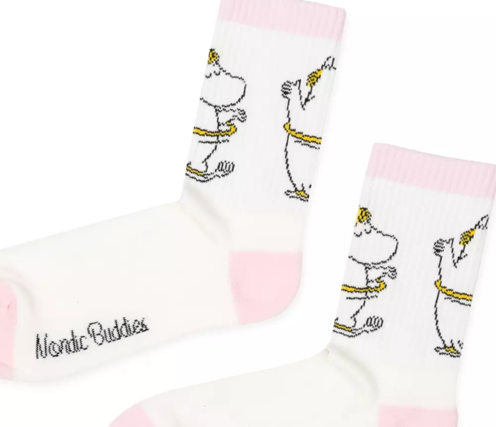 Moomin Strømper Snorkfrøken Hvit, 0714770418315, SNORM23O, Accessories, Strømper, Moomin, Oy Bisly LTD, Socks Ladies