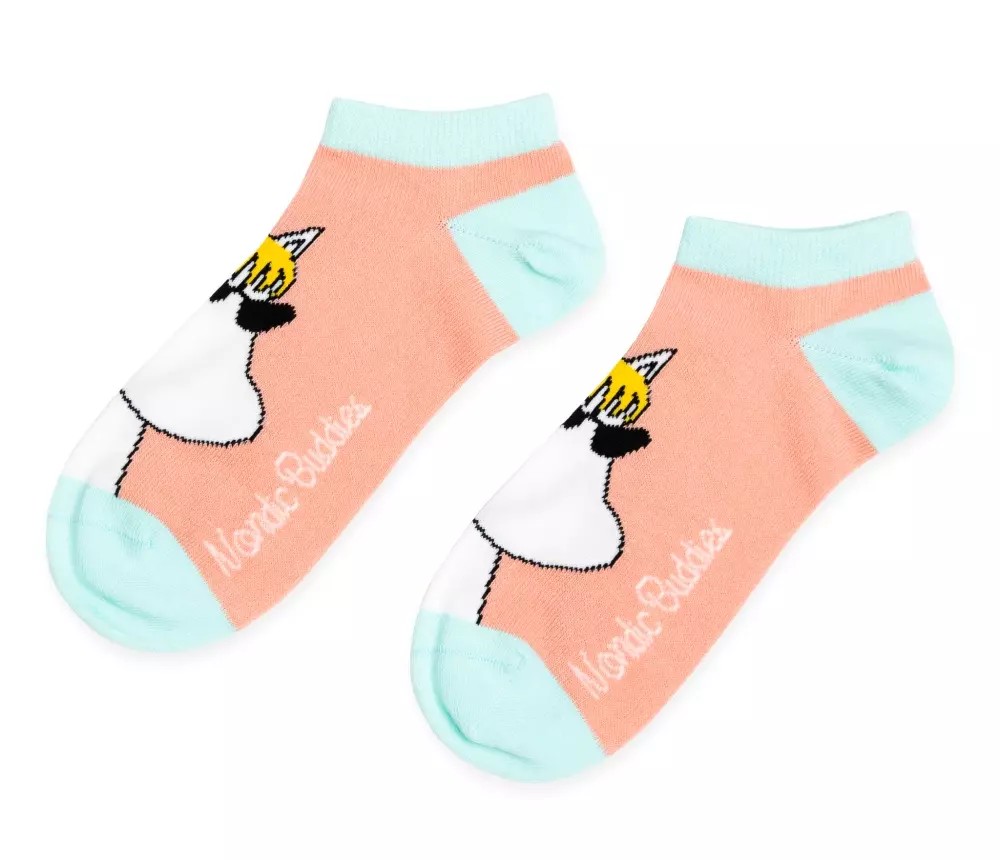 Moomin Ankelstrømper Snorkfrøken Peach, 0714770422749, SNORM34C, Accessories, Strømper, Moomin, Oy Bisly LTD, Ankle Socks Classic Ladies