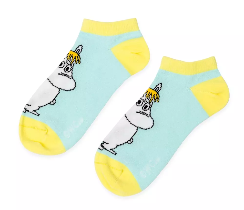 Moomin Ankelstrømper Snorkfrøken Turkis, 0714770422756, SNORM34D, Accessories, Strømper, Moomin, Oy Bisly LTD, Ankle Socks Classic Ladies