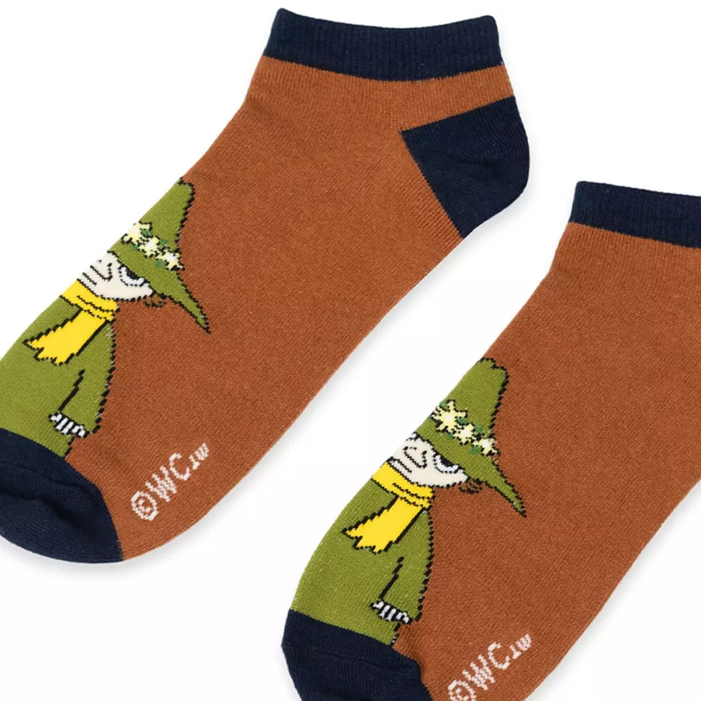 Moomin Ankelstrømper Snusmumrikken Brun, 0714770422831, SNUFKIN34E, Accessories, Strømper, Moomin, Oy Bisly LTD, Ankle Socks Classic Men