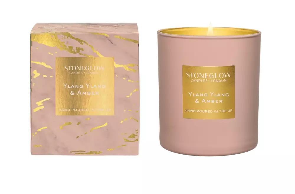 Stoneglow Duftlys Ylang-Ylang & Amber, 5055157700070, ST-L-6514, Interiør, Duft, Stoneglow, House of Månsson