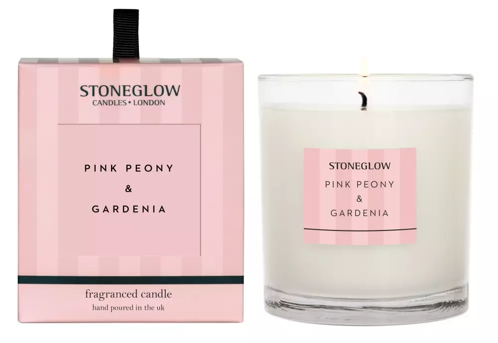 Stoneglow Duftlys Pink Peony & Gardenia, 5055157351197, ST-MC-6805, Interiør, Duft, Stoneglow, House of Månsson