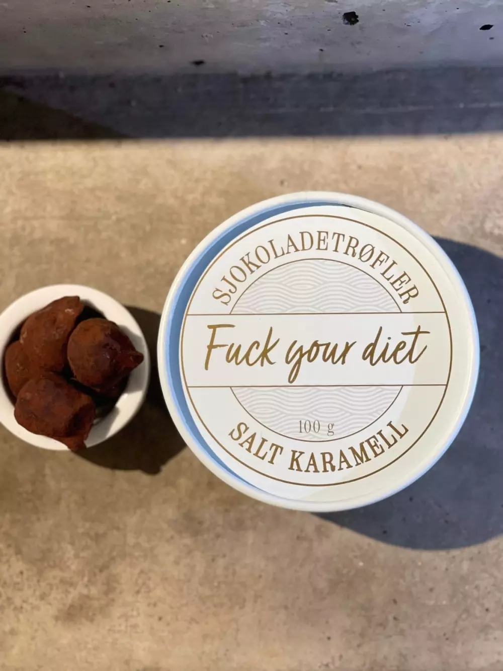 Sjokoladetrøffel- Fuck your diet, 7073072065843, ST1, Matvarer, Sjokolade, Nøtter & Snop, NORWAY DESIGNstudio