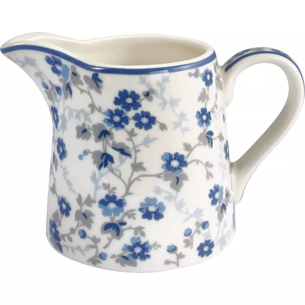 Fløtemugge Monica Dusty Blue, 5707463475752, STWCREMON2804, Kjøkken, Mugger og Karafler, GreenGate, Creamer Monica dusty blue