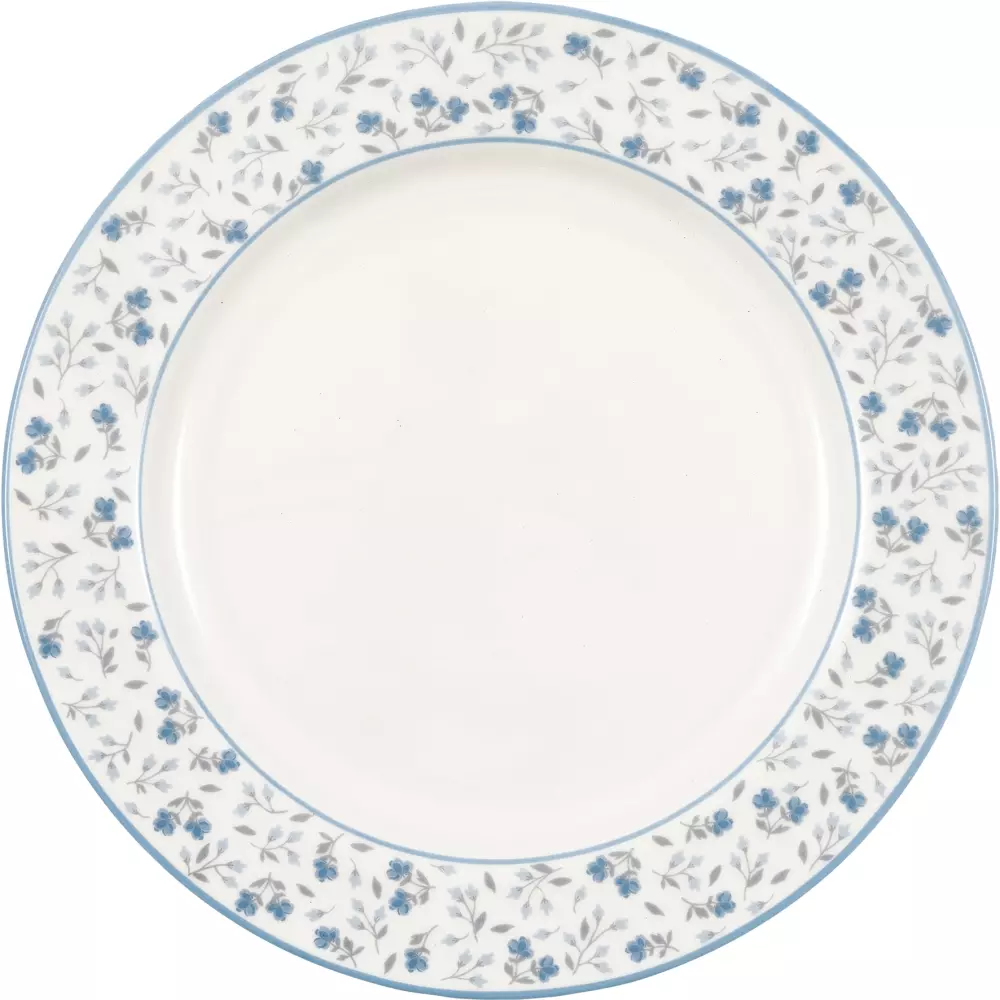 Asjett Middag Florali white, 5707463495200, STWDINFLI0106, Kjøkken, Asjetter & Tallerkener, GreenGate, Dinner plate Florali white