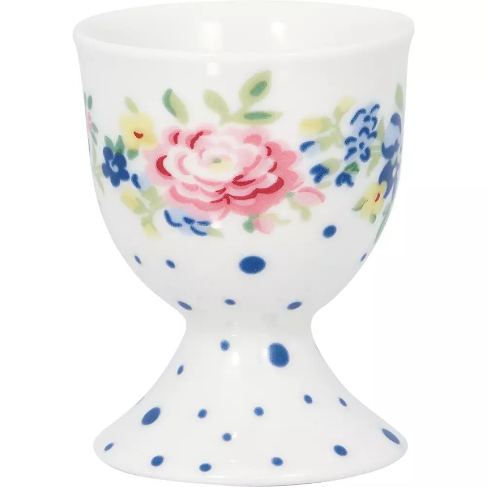 Eggeglass Laura White, 5707463444628, STWEGCLRA0106, Kjøkken, Eggeglass, GreenGate, Egg cup Laura white