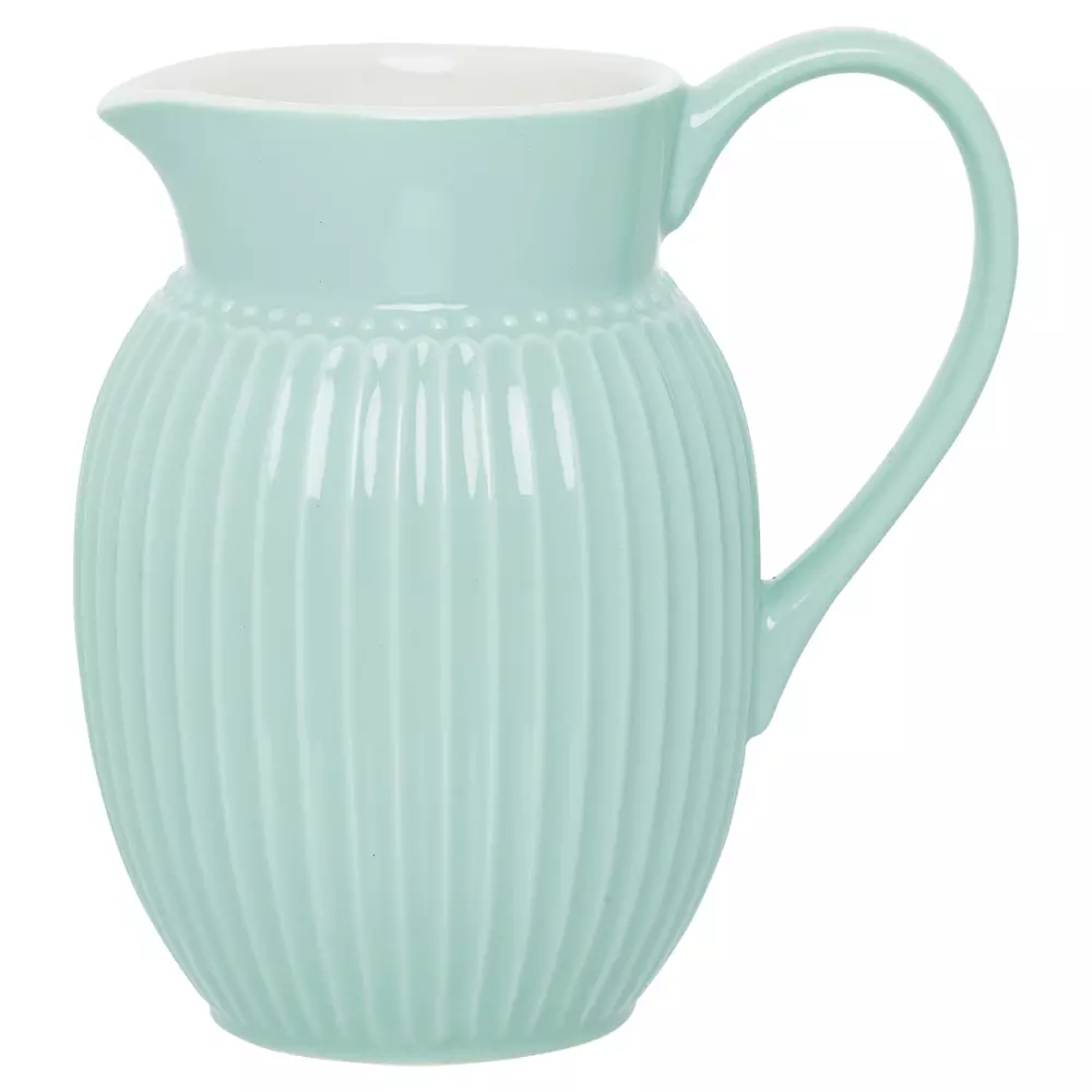 Mugge Alice Cool Mint 0,5L, 5707463471402, STWJUGA05ALI3404, Kjøkken, Mugger og Karafler, GreenGate, Jug Alice cool mint 0,5L