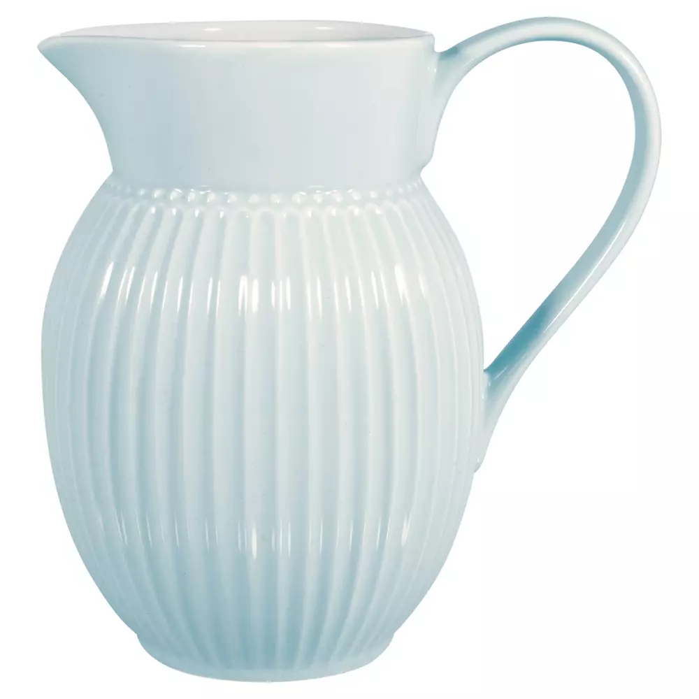 Mugge Alice Pale Blue 1,5L, 5707463469423, STWJUGA15ALI2904, Kjøkken, Mugger og Karafler, GreenGate, Jug Alice pale blue 1,5L