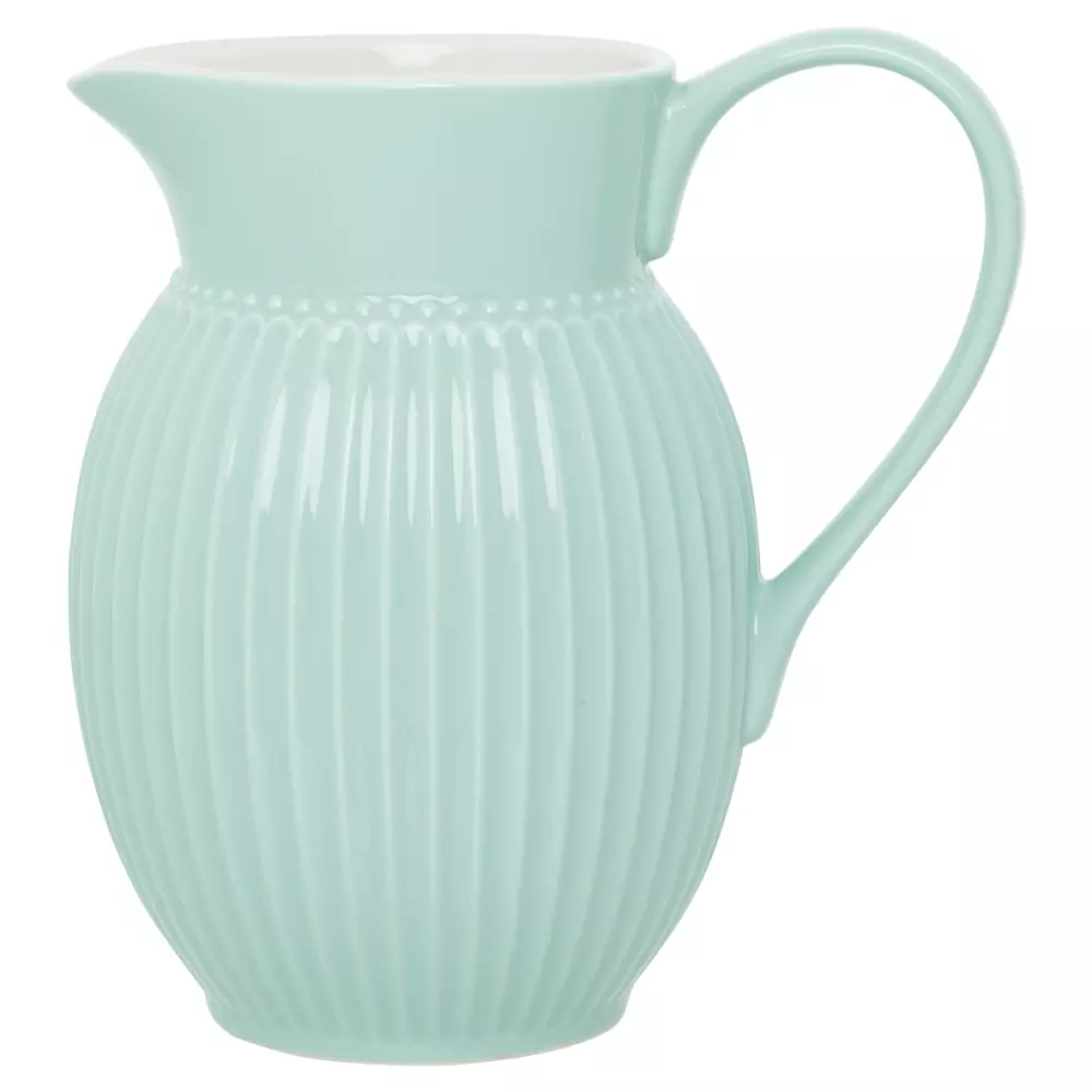 Mugge Alice Cool Mint 1,5L, 5707463471426, STWJUGA15ALI3404, Kjøkken, Mugger og Karafler, GreenGate, Jug Alice cool mint 1,5L