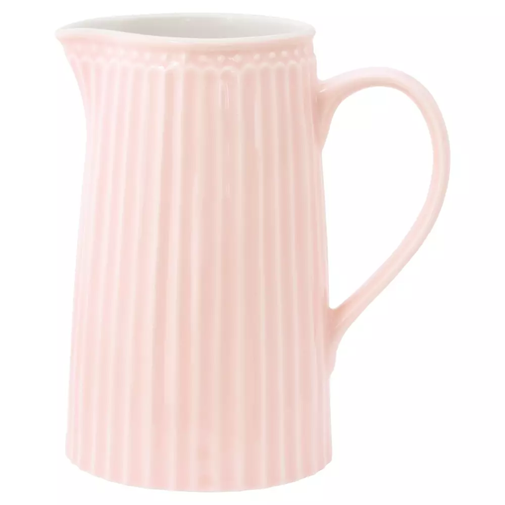 Mugge Alice Pale Pink 1L, 5707463145846, STWJUGA1LALI1906, Kjøkken, Mugger og Karafler, GreenGate, Jug Alice pale pink 1L