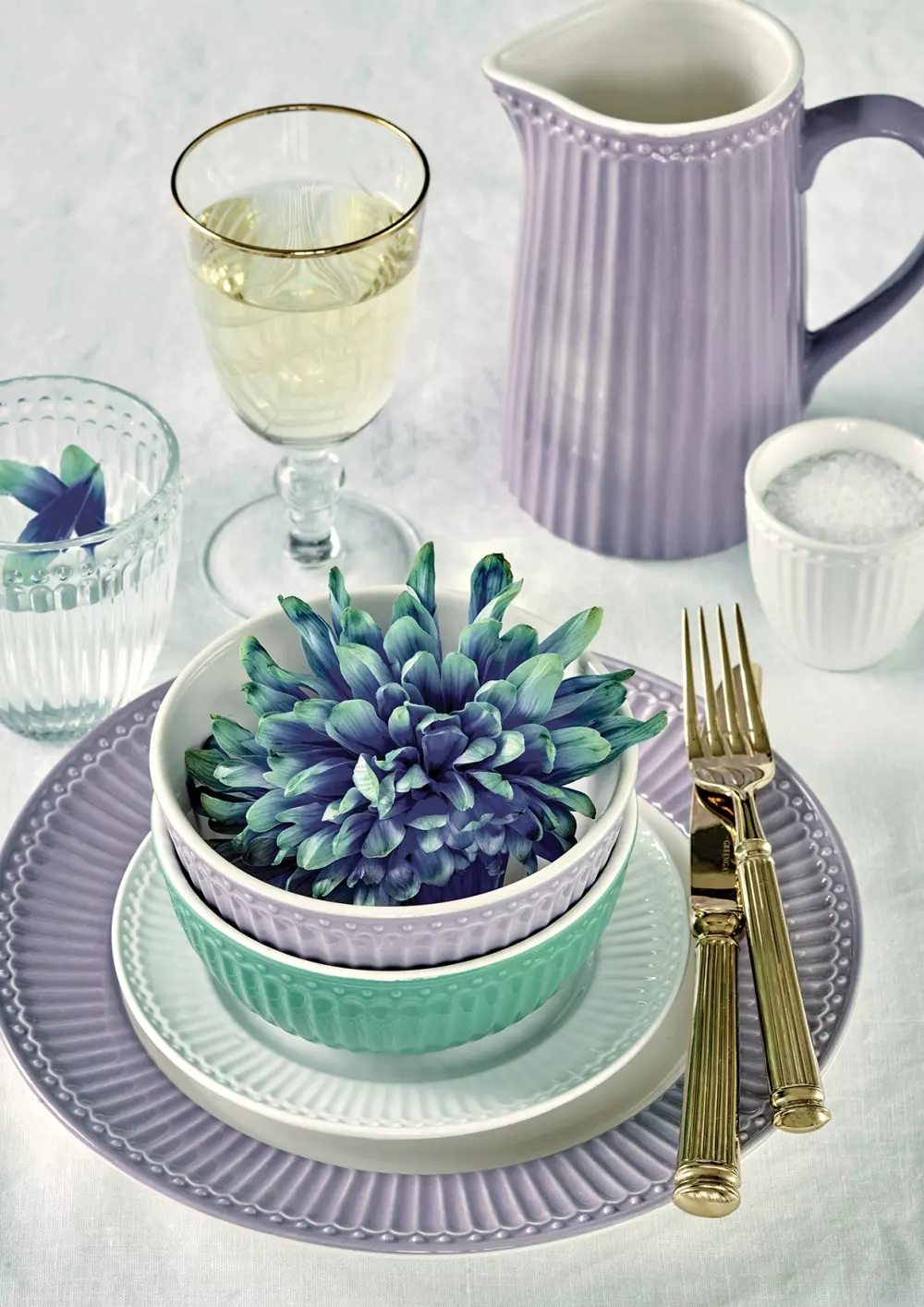 Mugge Alice Lavender 1L, 5707463393605, STWJUGA1LALI7206, Kjøkken, Mugger og Karafler, GreenGate, Jug Alice lavender 1L