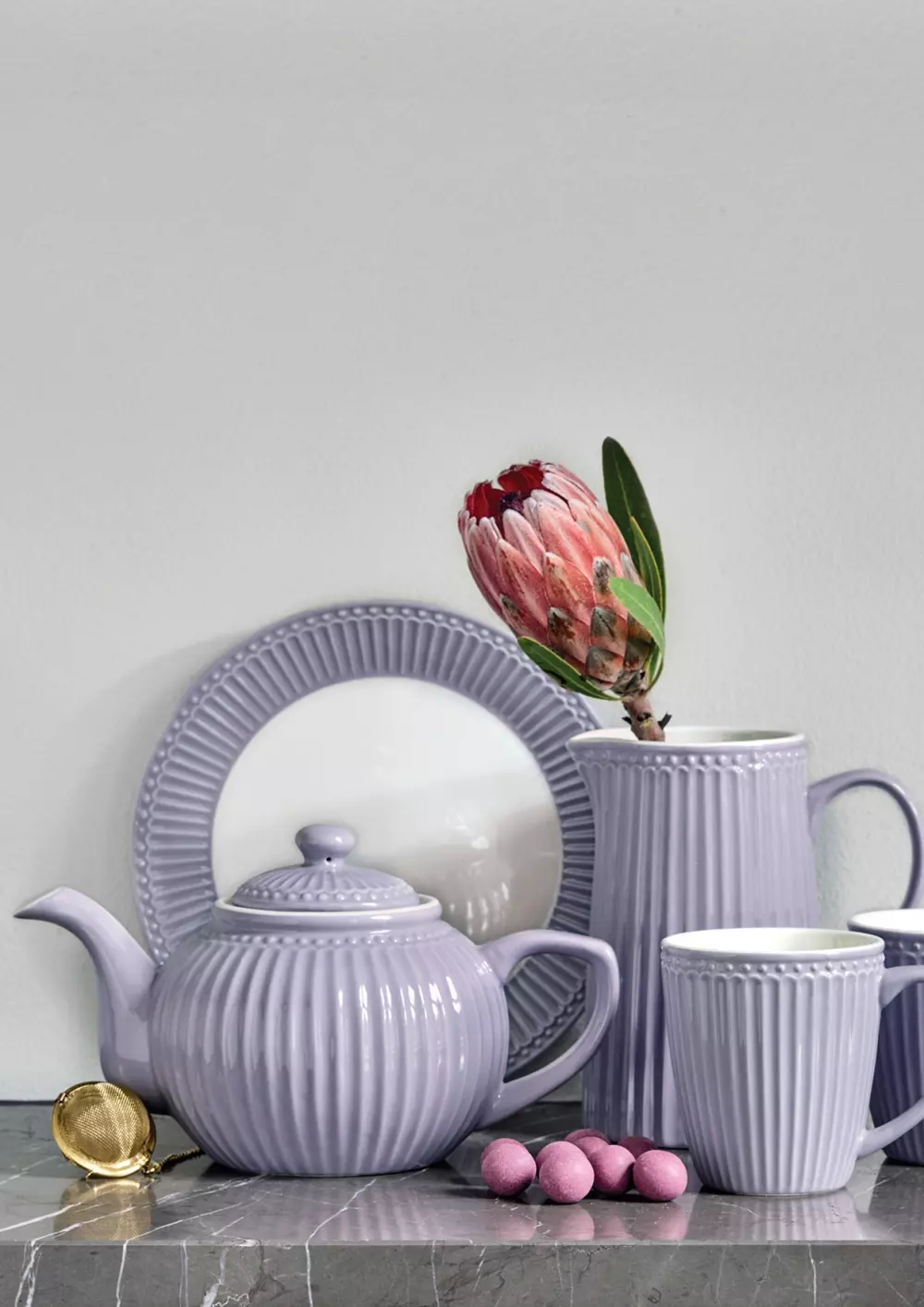 Mugge Alice Lavender 1L, 5707463393605, STWJUGA1LALI7206, Kjøkken, Mugger og Karafler, GreenGate, Jug Alice lavender 1L