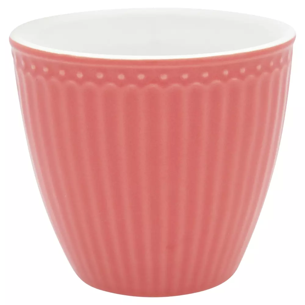 Lattekopp Alice Coral D10, 5707463350172, STWLATAALI1606, Kjøkken, Krus og Skåler, GreenGate, Latte cup Alice coral